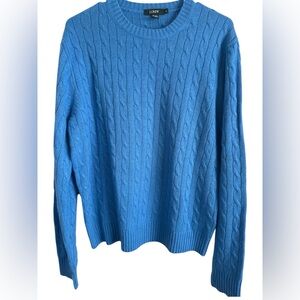J.Crew Cozy Blue Knit Sweater size M